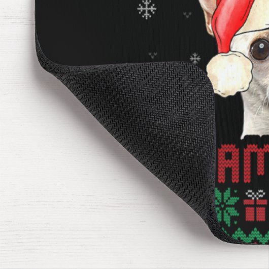 This Is My Ugly Xmas Pajama Chihuahua Dog T Shirt Mousepad (Ecke)