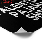 This Is My Valentine Pajama Shirt Funny Valentine' Poster (Ecke)