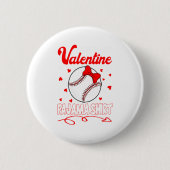 This Is My Valentines Baseball Pajama For Kids Boy Button (Vorderseite)