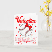 This Is My Valentines Baseball Pajama For Kids Boy Karte (Gelbe Blume)