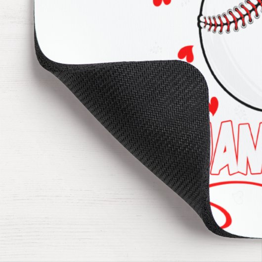 This Is My Valentines Baseball Pajama For Kids Boy Mousepad (Ecke)