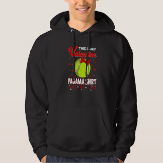 This Is My Valentines Tennis Pajama For Kids Boys Hoodie