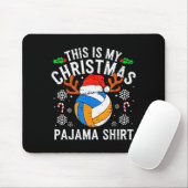 This Is My Volleyball Christmas Pajama Shirt Men B Mousepad (Mit Mouse)