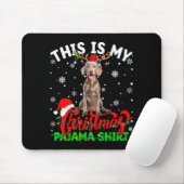 This Is My Weimaraner Dog Ugly Christmas Pajama Sw Mousepad (Mit Mouse)