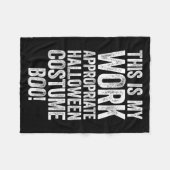 This Is My Work Appropriate Halloween Costume Boo Fleecedecke (Vorderseite (Horizontal))