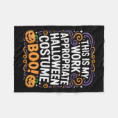 This Is My Work Appropriate Halloween Costume Boo Fleecedecke (Vorderseite (Horizontal))