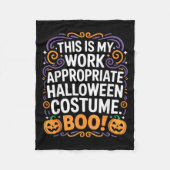 This Is My Work Appropriate Halloween Costume Boo Fleecedecke (Vorderseite)