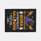 This Is My Work Appropriate Halloween Costume Boo Fleecedecke (Vorderseite (Horizontal))