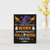 This Is My Work Appropriate Halloween Costume Boo Karte (Gelbe Blume)