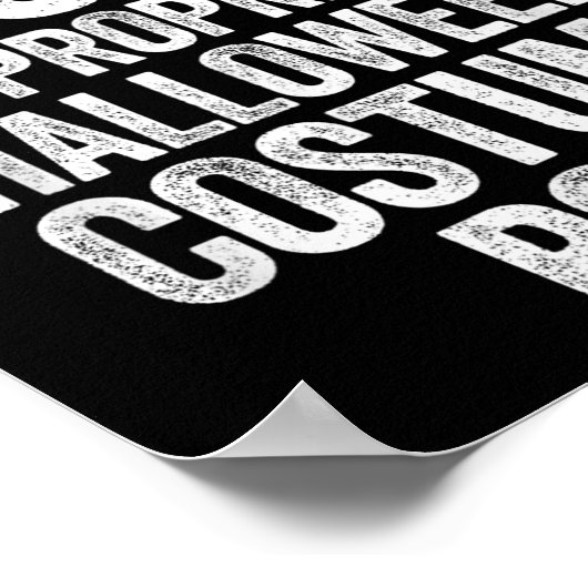 This Is My Work Appropriate Halloween Costume Boo Poster (Ecke)