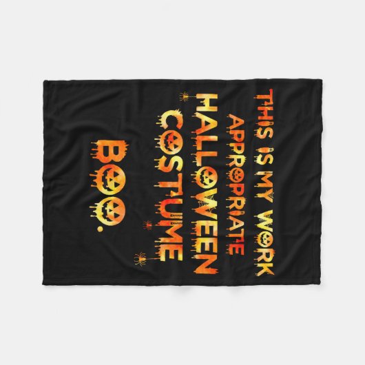 This Is My Work Appropriate Halloween Costume Funn Fleecedecke (Vorderseite (Horizontal))