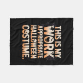 This Is My Work Appropriate Halloween Costume Sarc Fleecedecke (Vorderseite (Horizontal))