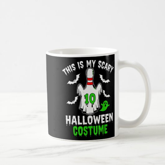 This Is My Y Halloween Costume Bowling N Ghost Sok Kaffeetasse (Rechts)
