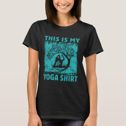This Is My Yoga Meditation Retro Namaste 2 T-Shirt (Vorderseite)