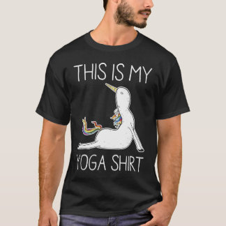 This Is My Yoga  Unicorn T-Shirt