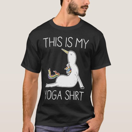 This Is My Yoga  Unicorn T-Shirt (Vorderseite)