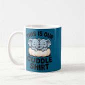 This Is Our Cuddle Shirt Cute Elephant Couple Kaffeetasse (Links)