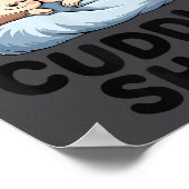 This Is Our Cuddle Shirt Cute Monkeys Poster (Ecke)