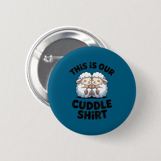 This Is Our Cuddle Shirt Cute Sheep Couple Button (Vorne & Hinten)