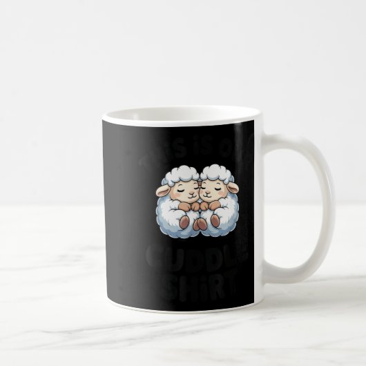 This Is Our Cuddle Shirt Cute Sheep Couple Kaffeetasse (Rechts)