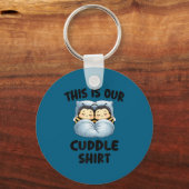 This Is Our Cuddle Shirt Cute Snuggly Bee Couple Schlüsselanhänger (Vorderseite)