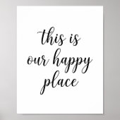 This Is Our Happy Place Custom Wall Art poster  (Vorne)