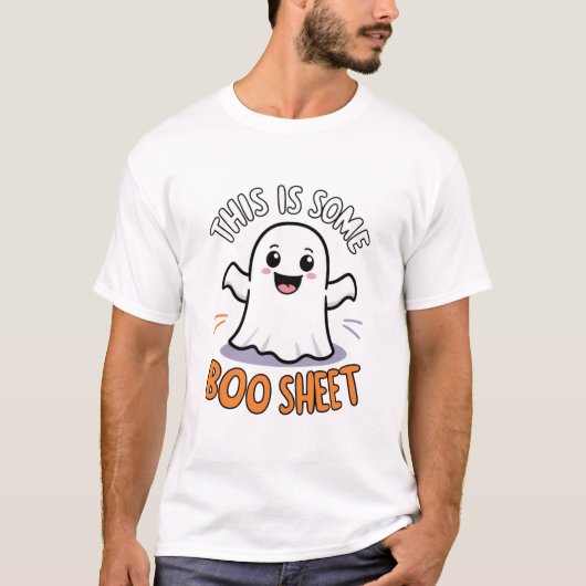This-Is-Some-Boo-Sheet Boo-Blatt T-Shirt (Vorderseite)