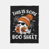 This Is Some Boo Sheet Cute Ghost Halloween Soky S Fleecedecke (Vorderseite)