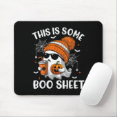This Is Some Boo Sheet Cute Ghost Halloween Soky S Mousepad (Mit Mouse)