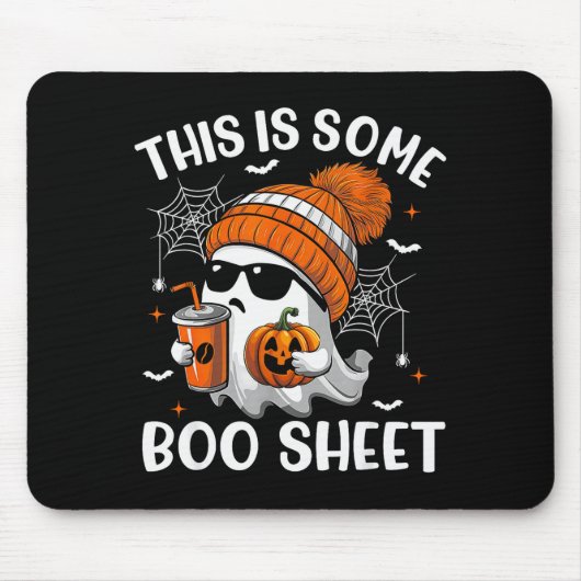This Is Some Boo Sheet Cute Ghost Halloween Soky S Mousepad (Vorne)