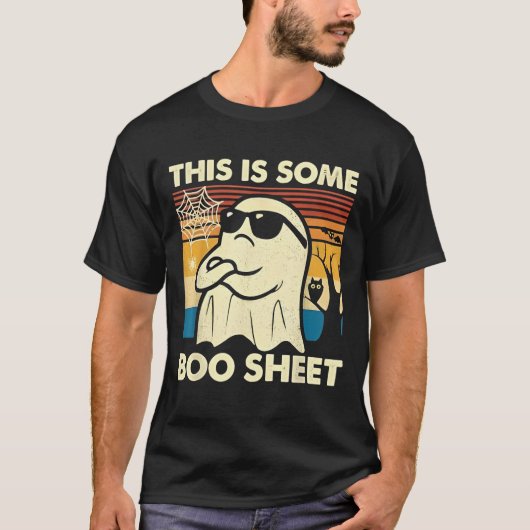 This is Some Boo Sheet Ghost Retro Funny Halloween T-Shirt (Vorderseite)