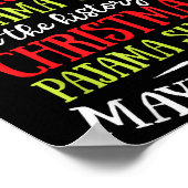 This Is The Christmas Pyjamas Funny Santa Men Wome Poster (Ecke)