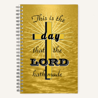 This is the Day Golden Spiral Notebook Journal Notizblock