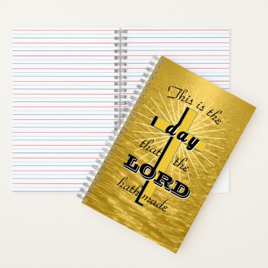 This is the Day Golden Spiral Notebook Journal Notizblock (Innen)