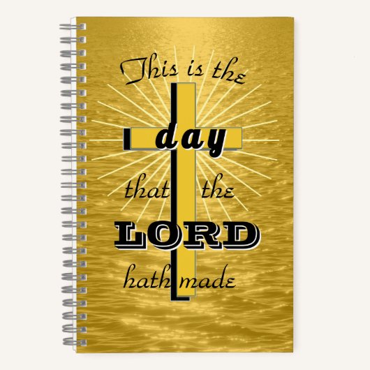 This is the Day Golden Spiral Notebook Journal Notizblock (Vorderseite)