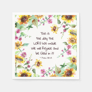 This is the Day the Lord has Made Psalm 118:24 Serviette