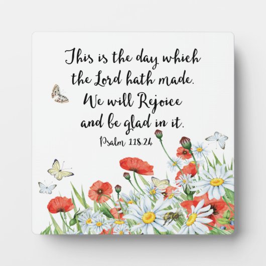 This is the Day Which the Lord hath Made KJV Fotoplatte (Vorderseite)