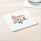 This Is The Season Christmas Rechteckiger Pappuntersetzer (angewinkelt)