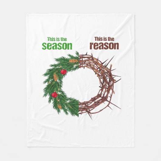This Is The Season This Is The Christian Christmas Fleecedecke (Vorderseite)