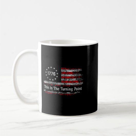 This Is The Turning Int American Dom Usa Flag  Kaffeetasse (Links)