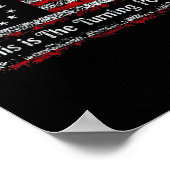 This Is The Turning Int American Dom Usa Flag Poster (Ecke)