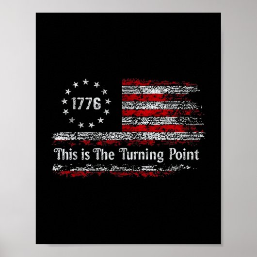 This Is The Turning Int American Dom Usa Flag Poster (Vorne)