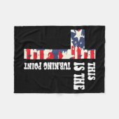 This Is The Turning Int Christian Design Fleecedecke (Vorderseite (Horizontal))