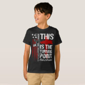 This Is The Turning Int Faith Cross Us Flag Patrio T-Shirt (Vorne ganz)