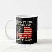 This Is The Turning Int Patriotic Christian Faith  Kaffeetasse (Links)