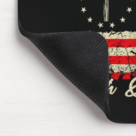 This Is The Turning Int Patriotic Christian Faith Mousepad (Ecke)