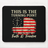 This Is The Turning Int Patriotic Christian Faith Mousepad (Vorne)