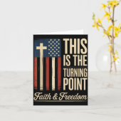 This Is The Turning Int Patriotic Faith Usa  Karte (Gelbe Blume)