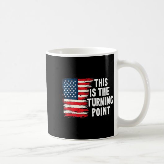 This Is The Turning Int Tee Usa Flag For Men Women Kaffeetasse (Rechts)