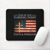 This Is The Turning Point Patriotic Christian Fait Mousepad (Mit Mouse)